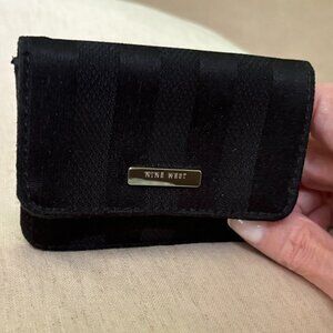 Nine West Small Black Cloth Change Purse